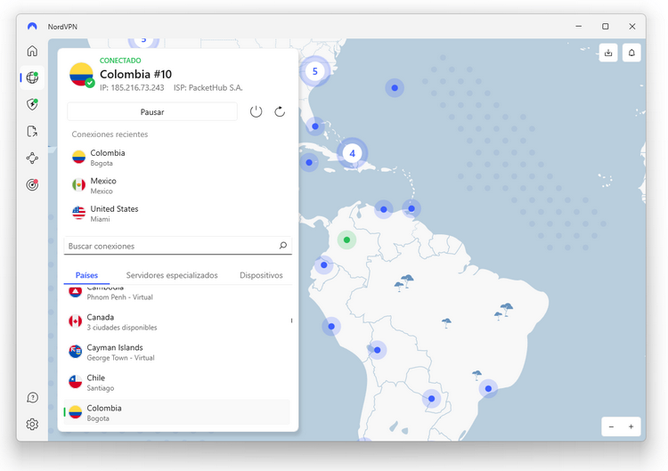 NordVPN - Colombia