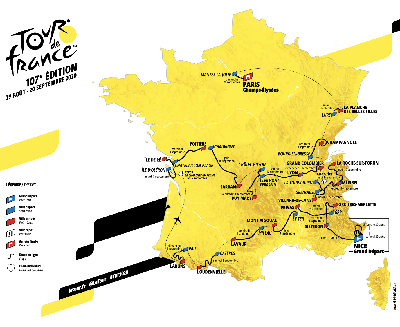 tour-de-france-2020-recorrido - Revista