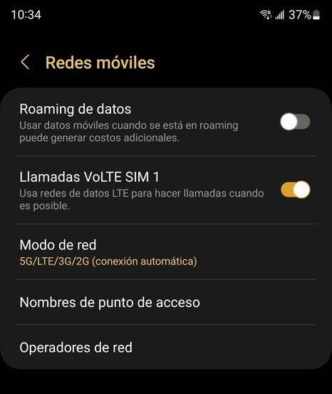 Cómo desactivar VoLTE en tu smartphone