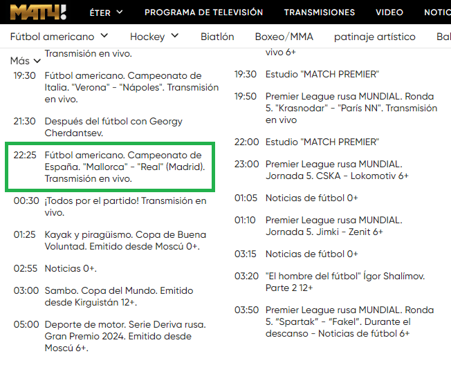 La Liga en Match TV